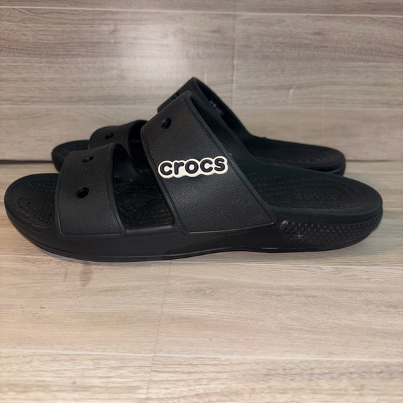 Crocs Black Double Strap Sandals - Picture 6 of 8